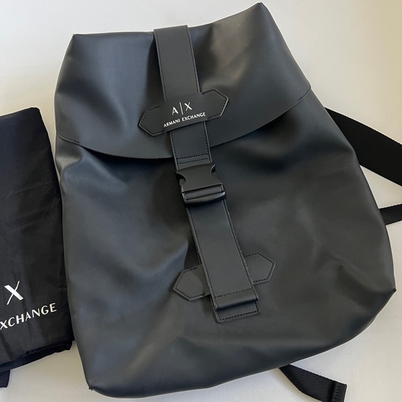 Style!Armani Men’s Leather Backpack - EUC